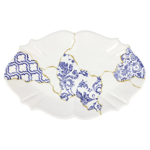 NEW Vietri Storia Baroque Oval Platter