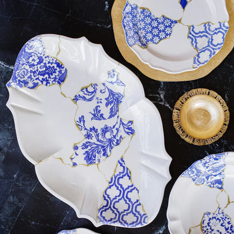 NEW Vietri Storia Baroque Oval Platter