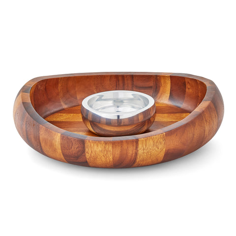 Nambe Butterfly Chip & Dip