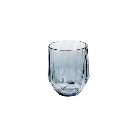 Vietri Superglass Polycarbonate Smoke Gray Stemless Wine Glass