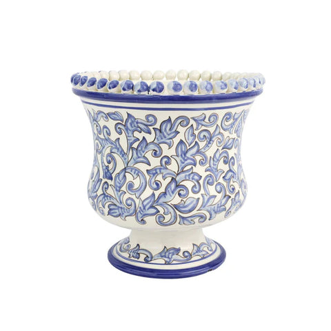 NEW Vietri Scorrimento Blu Small Planter