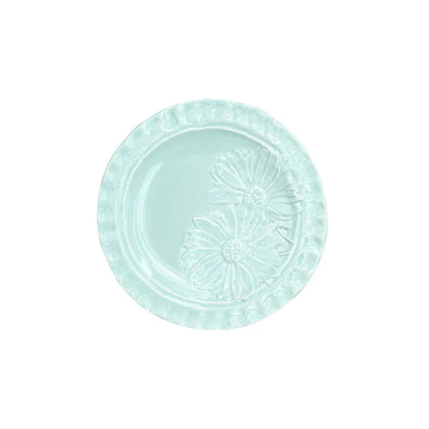 NEW Vietri Pietra Fiori Aqua Canape Plate