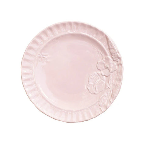 NEW Vietri Pietra Fiori Pink Salad Plate
