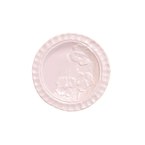 NEW Vietri Pietra Fiori Pink Canape Plate