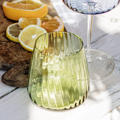 Vietri Francesca Green Double Old Fashioned