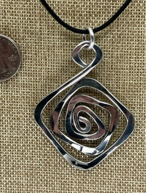 The Artist Jay Crooked Diamond Pendant Necklace
