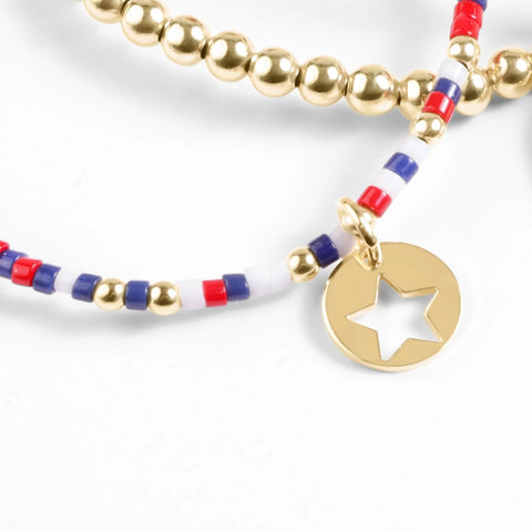 enewton hope unwritten bracelet - firecracker - star small gold disc