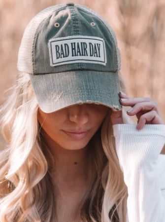 Vintage Trucker Baseball Hat “Bad Hair Day”