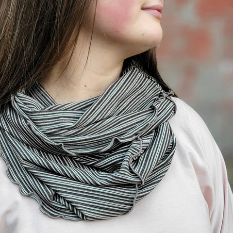 Angelrox Hourglass Scarf/Hood/Shaper Earth Stripe