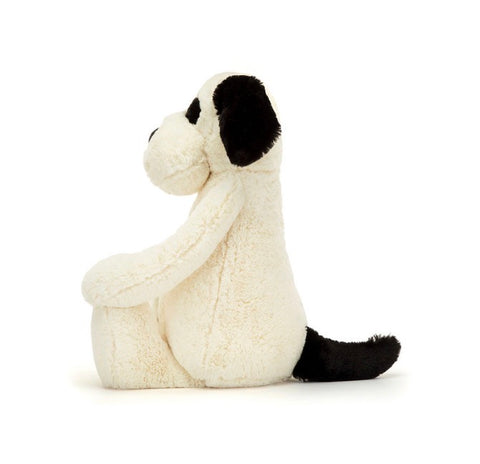 JELLYCAT BASHFUL HUGE RUFFERTY BLACK & CREAM PUPPY