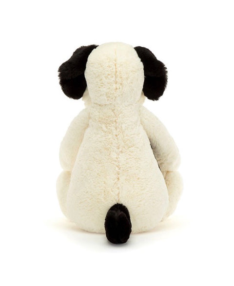 JELLYCAT BASHFUL HUGE RUFFERTY BLACK & CREAM PUPPY