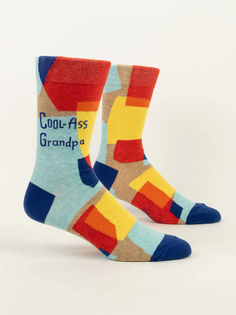 Blue Q Cool-Ass Grandpa Men’s Crew Socks