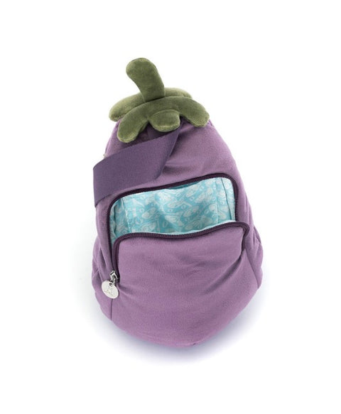 JELLYCAT AMUSEABLE EGGPLANT BUM BAG