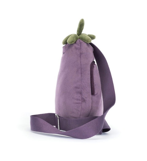 JELLYCAT AMUSEABLE EGGPLANT BUM BAG