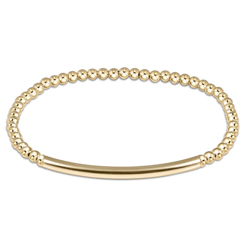 enewton bliss bar smooth gold 3mm bracelet