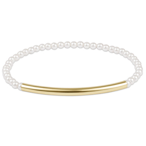 enewton bliss bar smooth pearl 3mm bracelet