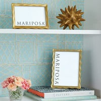 Mariposa Wavy Gold 4x6 Frame