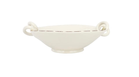 NEW Vietri Wildlife Fox Handled Bowl