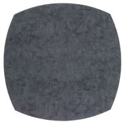 Bodrum Stingray Charcoal 16” Square Elliptic Placemat