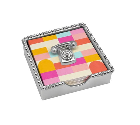 Mariposa Telephone Beaded Napkin Box Set