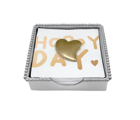 Mariposa Gold Heart Napkin Weight