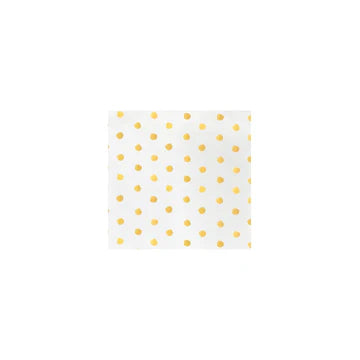 Vietri Papersoft Dot Coctail Napkins - Yellow