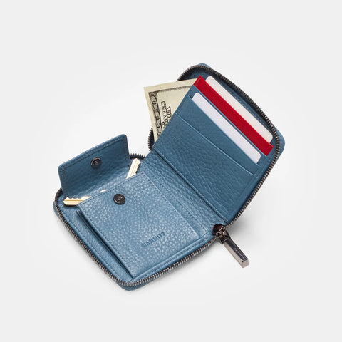 Hammitt 5 North Curated Blue/Gunmetal Wallet