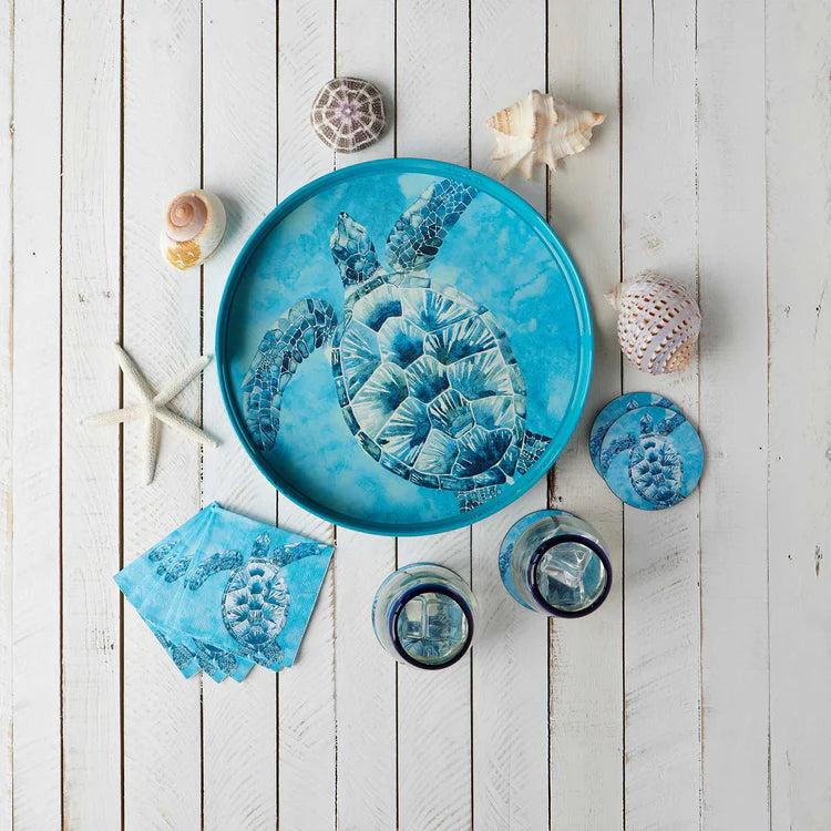 RockFlowerPaper Sea Turtle Round Tray - Thumbnail 2