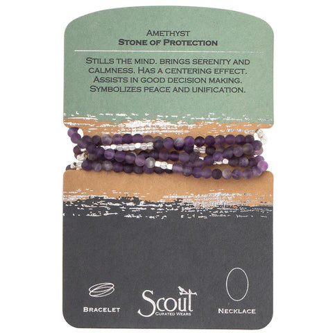 Scout Stone Wrap Amethyst - Stone of Protection