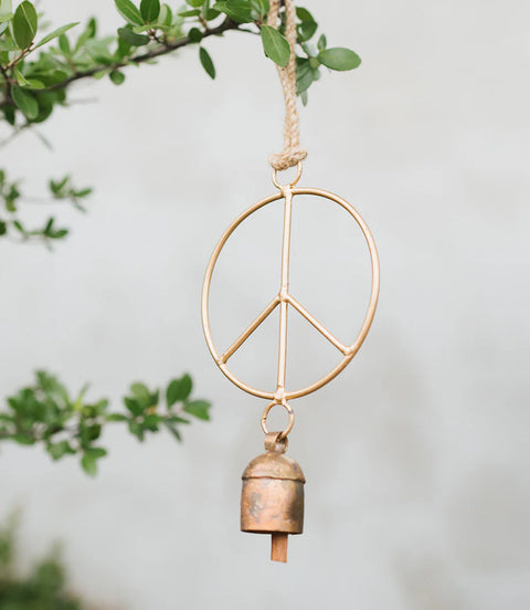 Air Element Peace Bell Wind Chime - Fair Trade Garden