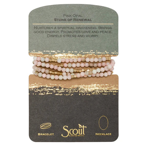 Scout Stone Wrap Pink Opal - Stone of Renewal