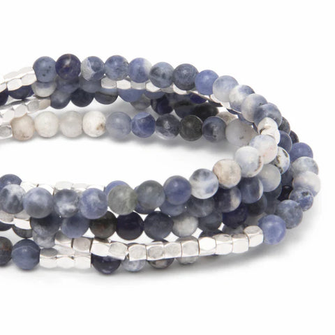 Scout Stone Wrap Sodalite/Silver - Stone of Intuition