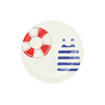 Vietri Riviera Life Preserver Salad Plate