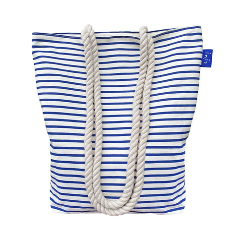 Inis the Energy of the Sea Blue and White Striped Bag