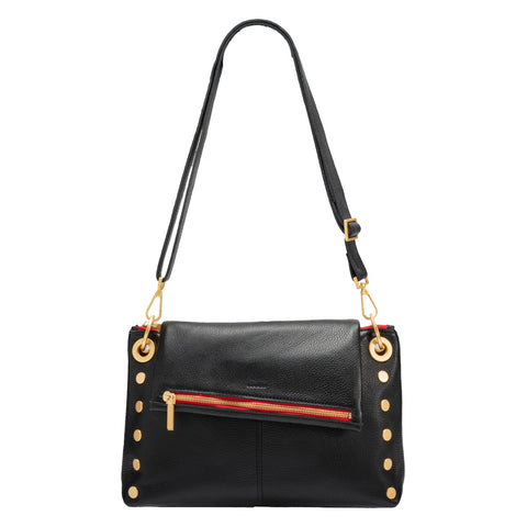 NEW Hammitt VIP Grand Black Red Zipper Satchel/Crossbody
