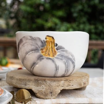 Vietri Pumpkins Small Deep Serving Bowl