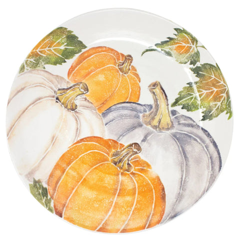 Vietri Pumpkins Large Serving Bowl with Assorted Pumpkins