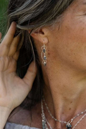 Anne Vaughan Resilience Labradorite Dangle Earrings