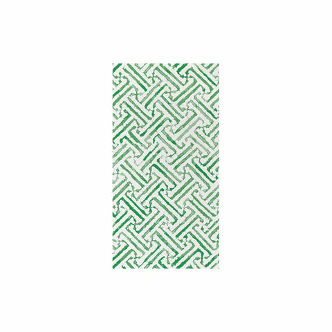 Vietri Papersoft Napkins Greek Key Green Guest Napkins - Pack of 20