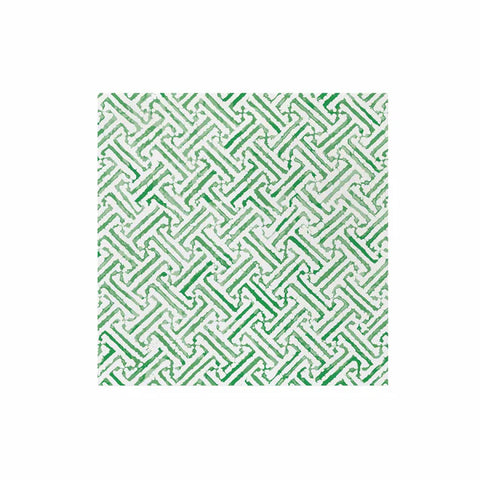 Vietri Papersoft Napkins Greek Key Green Dinner Napkins - Pack of 20