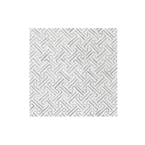 Vietri Papersoft Napkins Greek Key Light Gray Dinner Napkins - Pack of 20