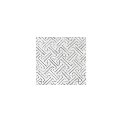 Vietri Papersoft Napkins Greek Key Light Gray Cocktail Napkins - Pack of 20