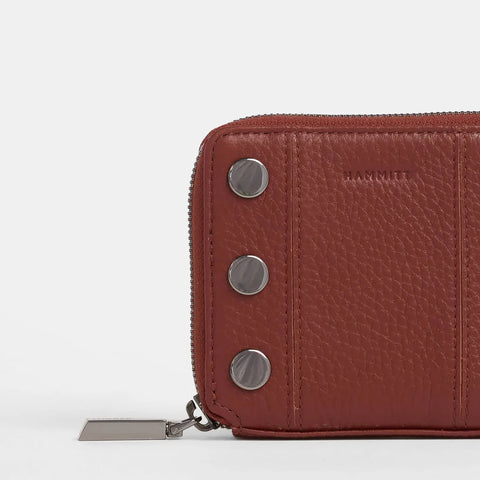 Hammitt 5 North Baroque Brown/Gunmetal Leather Wallet