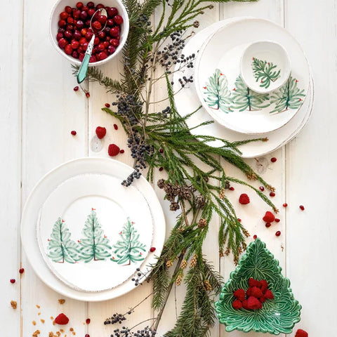 Vietri Lastra Holiday Figural Tree Small Bowl