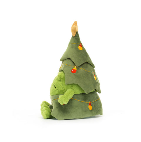 JELLYCAT CHRISTMAS TREE RICKY RAIN FROG
