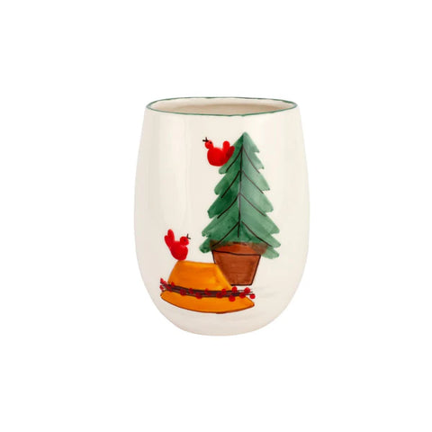 Vietri Old St. Nick Small Vase