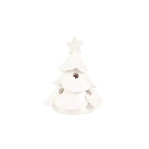 Vietri Foresta White Mini Scalloped Tree