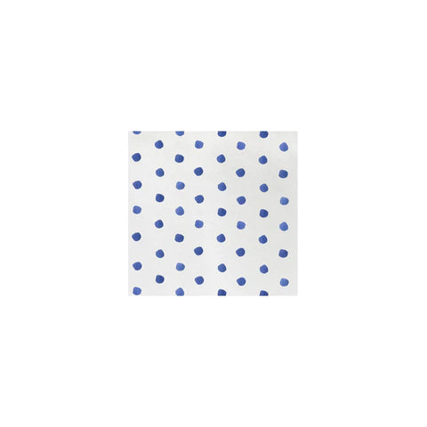 Vietri Papersoft Blue Dot Cocktail Napkins