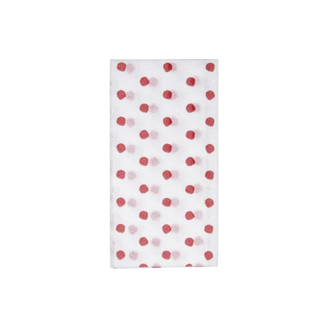Vietri Papersoft Red Dot Guest Towels - Pack of 20