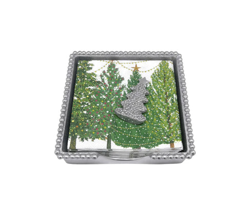 Mariposa Dotty Tree Beaded Napkin Box Set